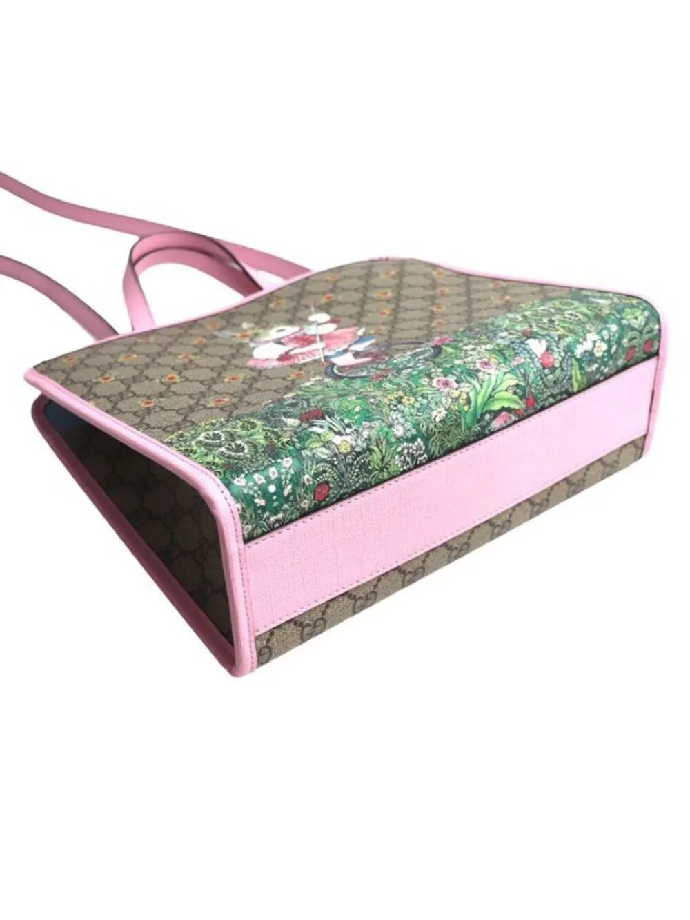 Gucci Higuchi Yuko Children's Tote 2-Way Shoulder Bag Beige Pink